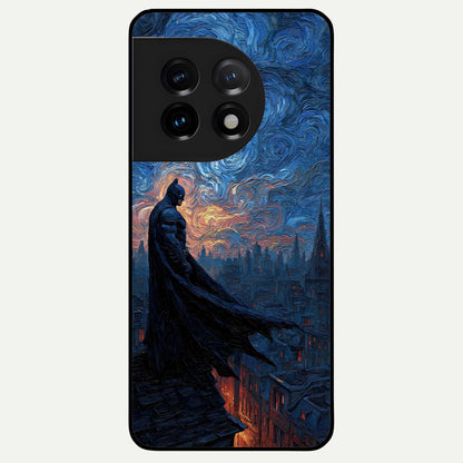  Dark Knight Dusk Glass Case For OnePlus 11 back cover – full design glossy printed glass finish