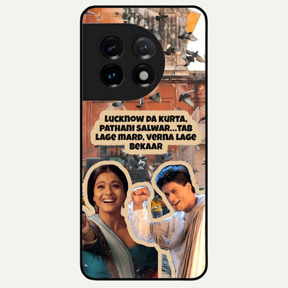  Desi Retro Vibes Glass Case For OnePlus 11 back cover – full design glossy printed glass finish