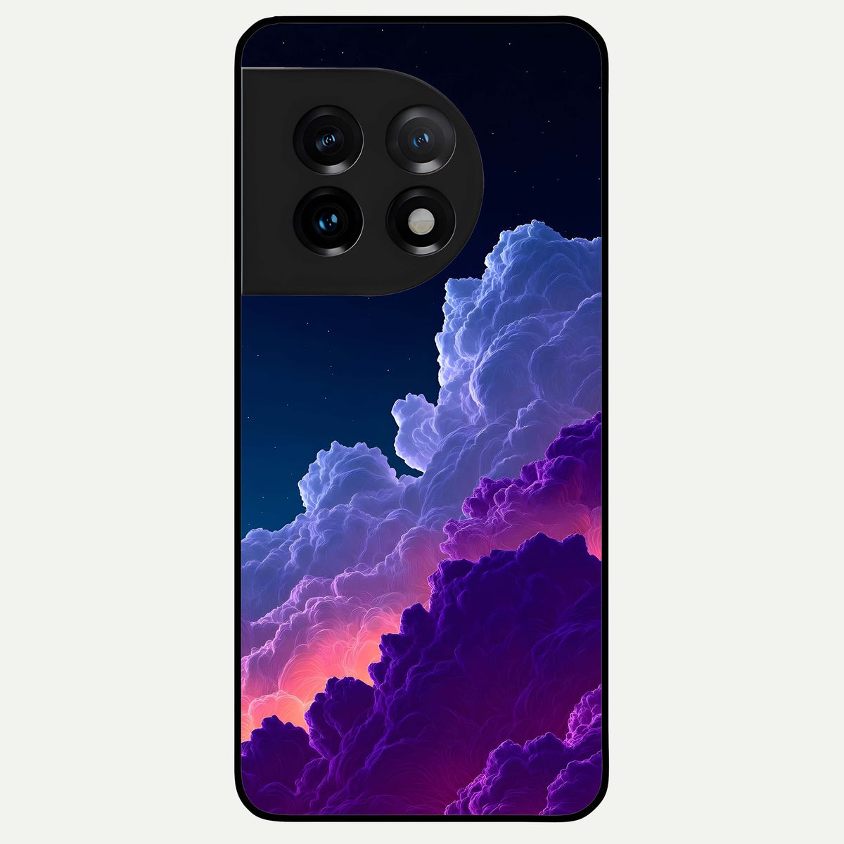  Dreamy Cloud Skies Glass Case For OnePlus 11 back cover – full design glossy printed glass finish