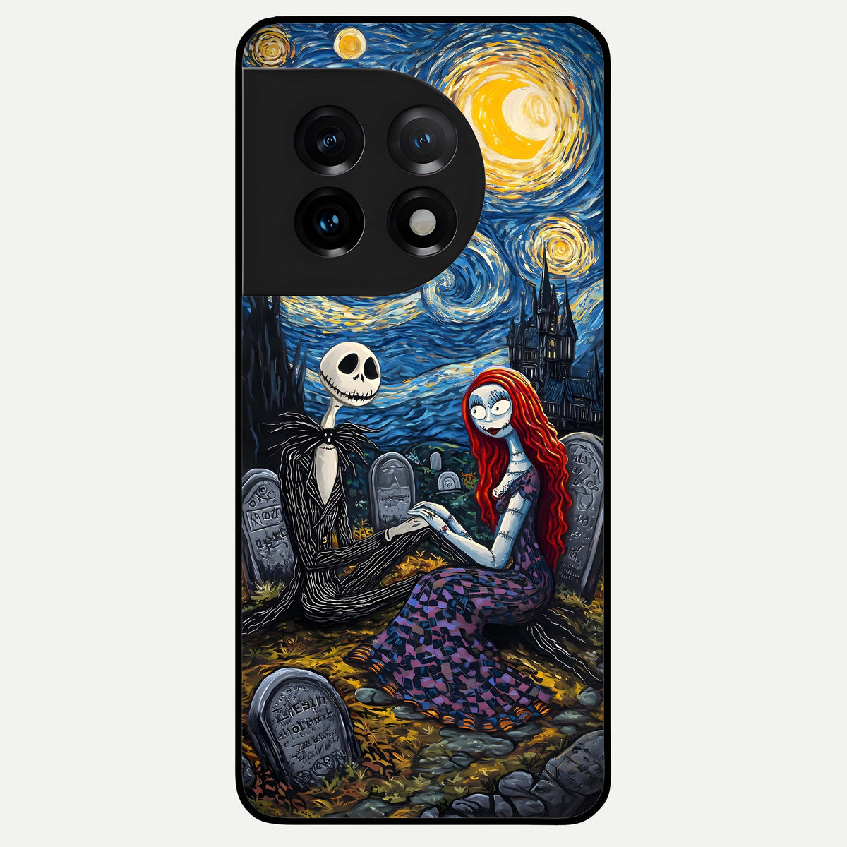  Eternal Night Love Glass Case For OnePlus 11 back cover – full design glossy printed glass finish