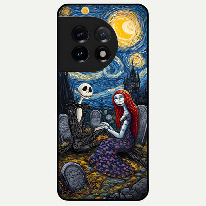  Eternal Night Love Glass Case For OnePlus 11 back cover – full design glossy printed glass finish