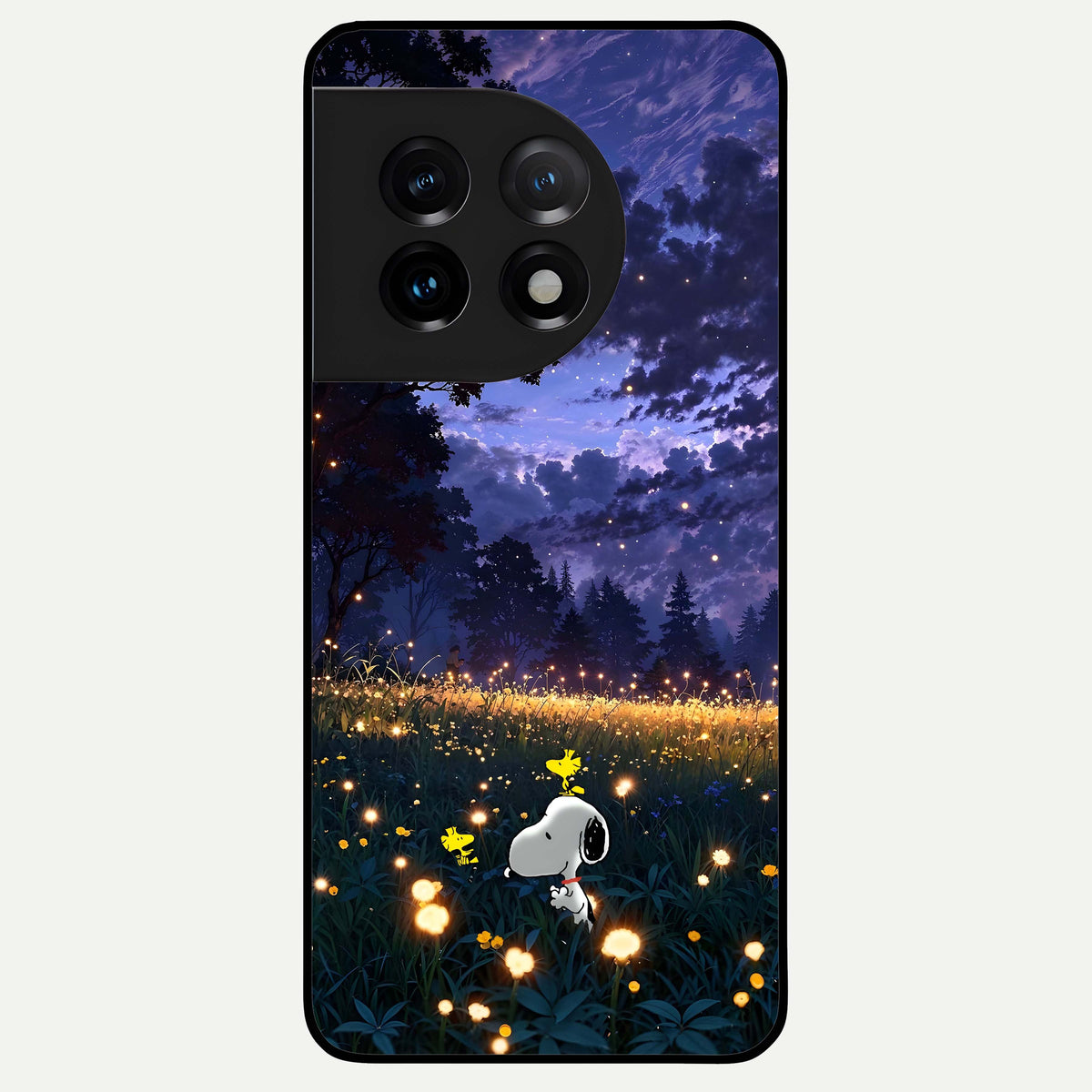  Firefly Meadow Magic Glass Case For OnePlus 11 back cover – full design glossy printed glass finish