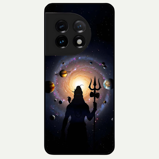  Galactic Shiva Vision Glass Case For OnePlus 11 back cover – full design glossy printed glass finish