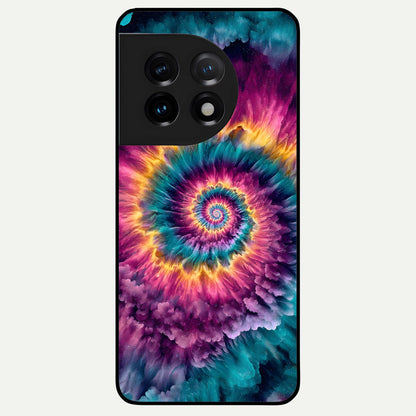  Galactic Spiral Burst Glass Case For OnePlus 11 back cover – full design glossy printed glass finish