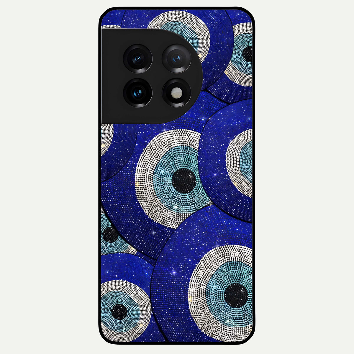  Galaxy Eye Flow Glass Case For OnePlus 11 back cover – full design glossy printed glass finish