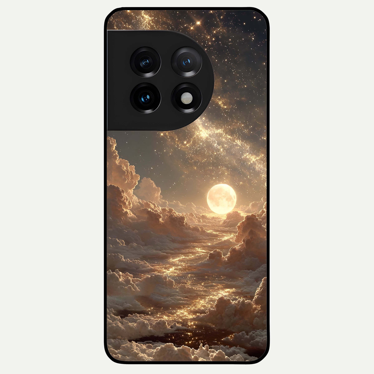  Golden Sky Dream Glass Case For OnePlus 11 back cover – full design glossy printed glass finish