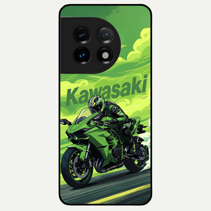  Greenery Sky Glass Case For OnePlus 11 back cover – full design glossy printed glass finish