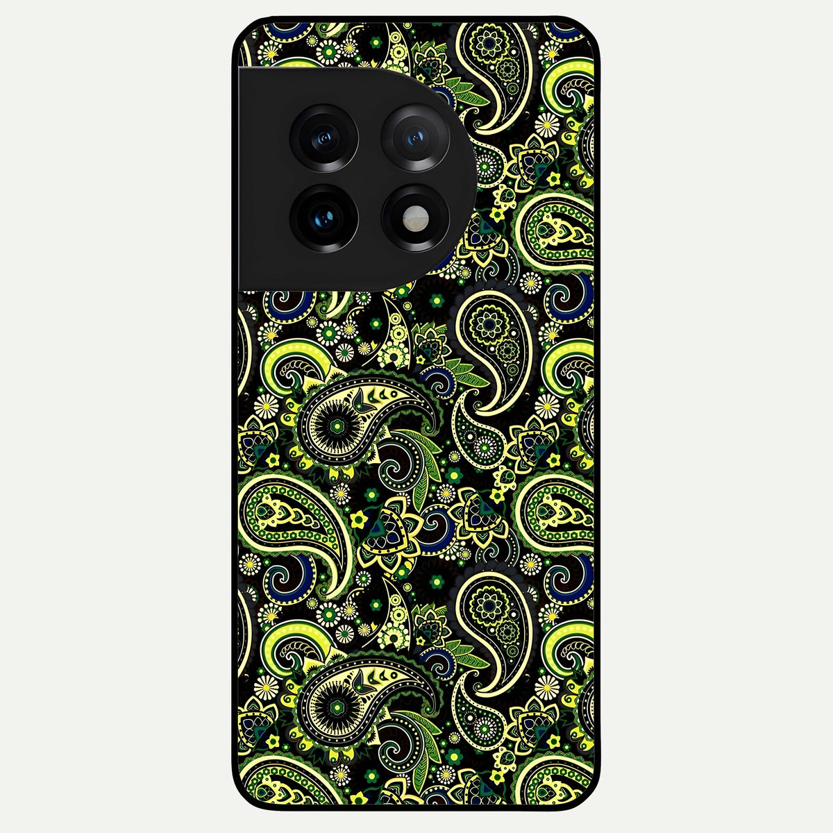  Green Lemon Glass Case For OnePlus 11 back cover – full design glossy printed glass finish