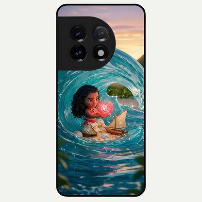  Heart of Ocean Glass Case For OnePlus 11 back cover – full design glossy printed glass finish