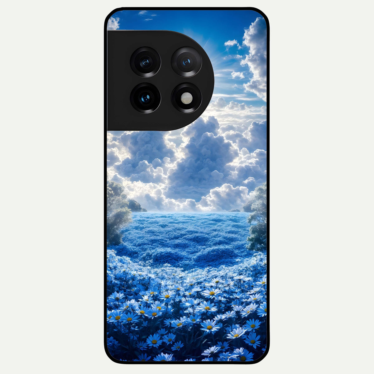  Heavenly Daisy Horizon Glass Case For OnePlus 11 back cover – full design glossy printed glass finish
