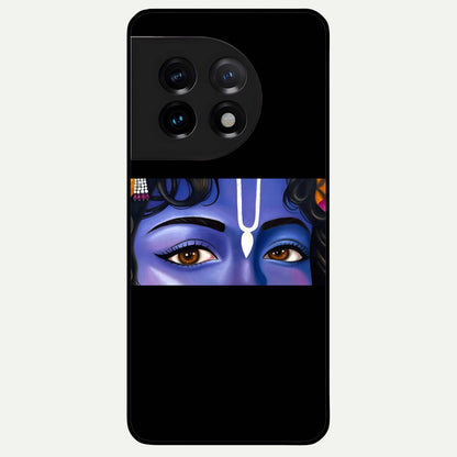  Krishna Eye Glass Case For OnePlus 11 back cover – full design glossy printed glass finish