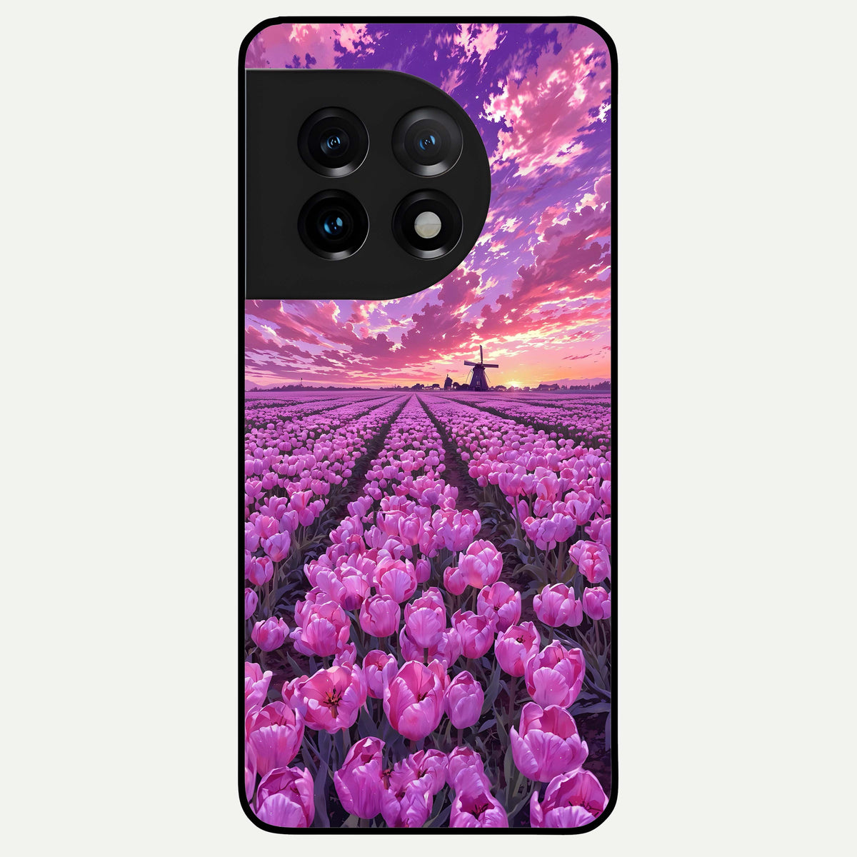  Lavender Dream Skies Glass Case For OnePlus 11 back cover – full design glossy printed glass finish