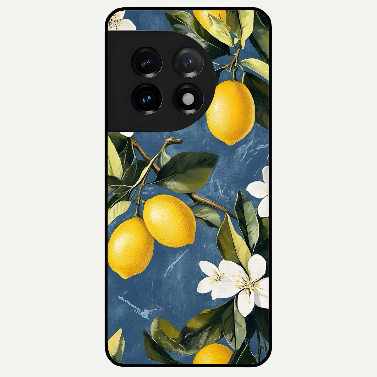 Lemon Dream Garden Glass Case For OnePlus 11 back cover – full design glossy printed glass finish