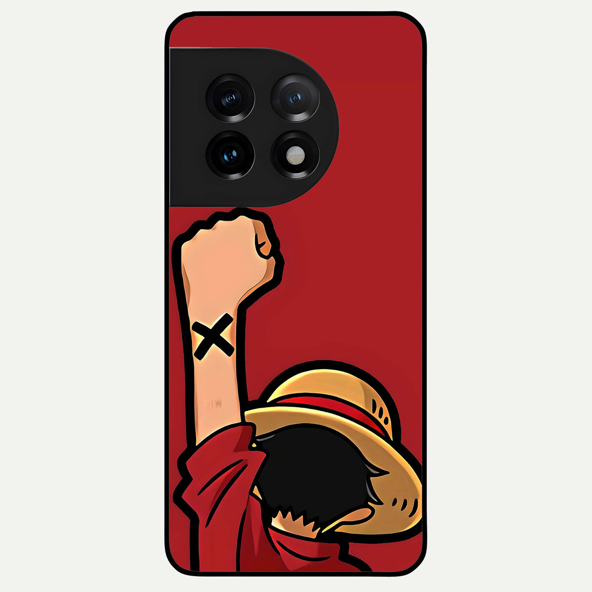  Luffy X Spirit Glass Case For OnePlus 11 back cover – full design glossy printed glass finish