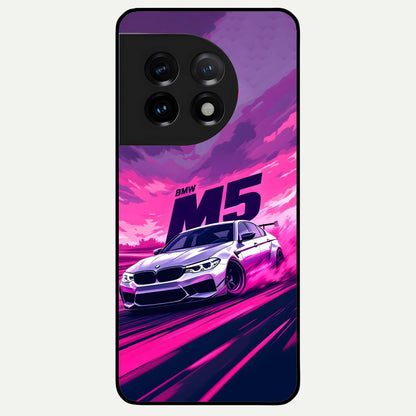  MS Neon Car Glass Case For OnePlus 11 back cover – full design glossy printed glass finish