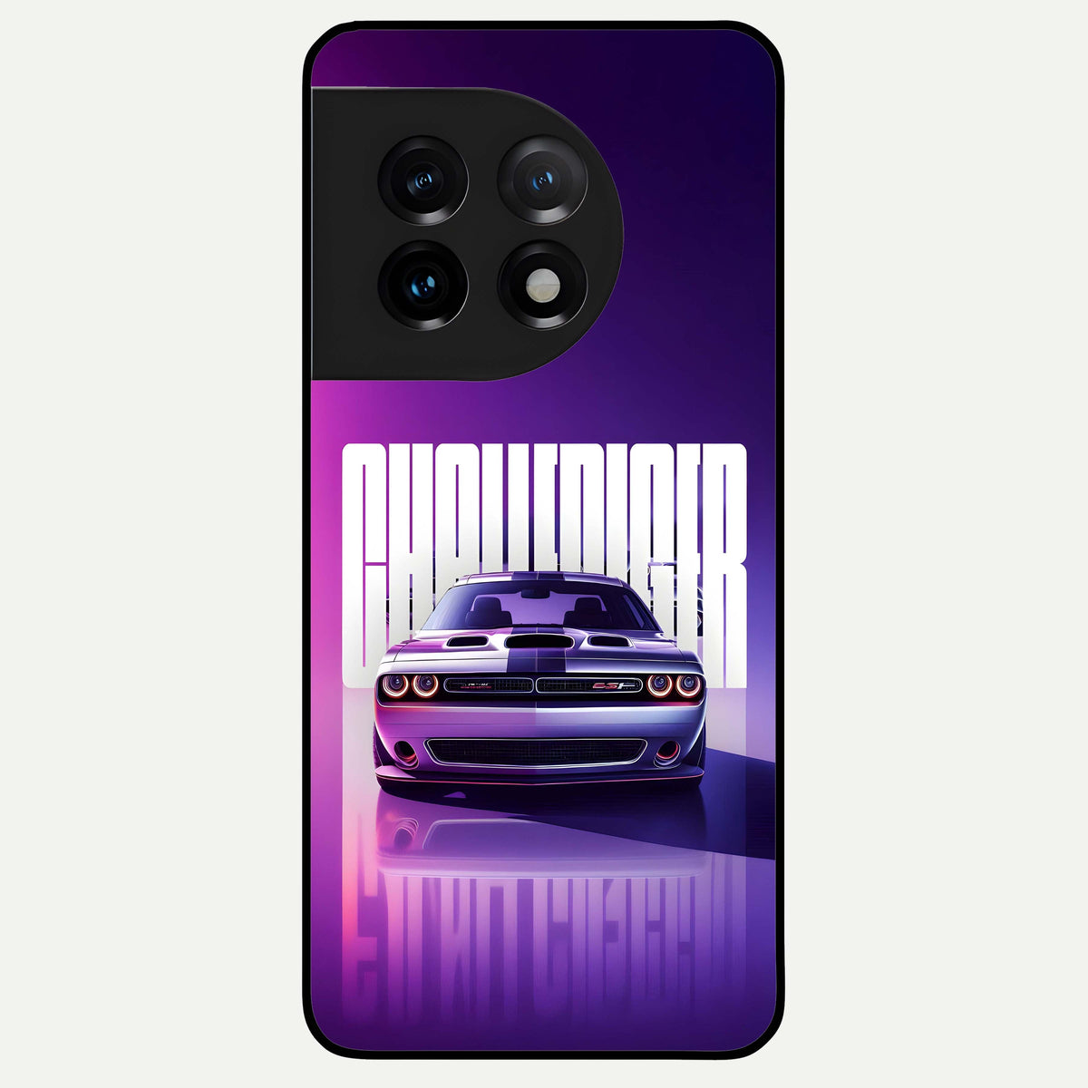  Midnight Muscle Ride Glass Case For OnePlus 11 back cover – full design glossy printed glass finish