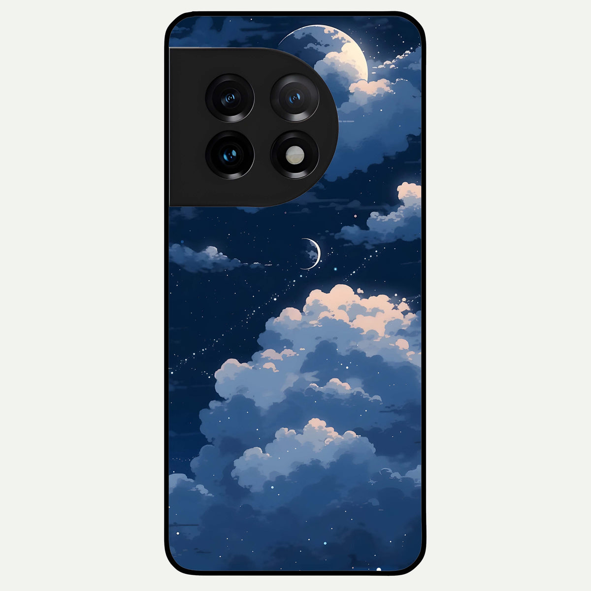  Moon Dream Haze Glass Case For OnePlus 11 back cover – full design glossy printed glass finish