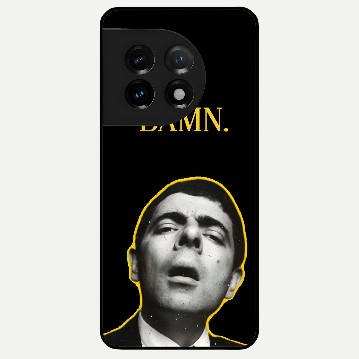  Mr Bean Damn Glass Case For OnePlus 11 back cover – full design glossy printed glass finish