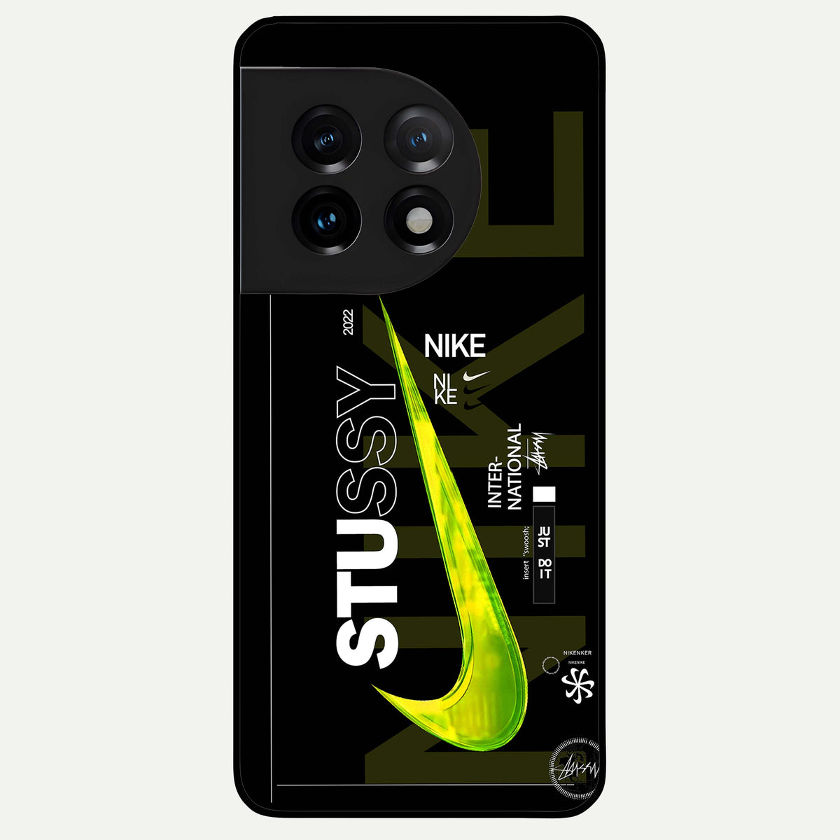  Neon Street Edition Glass Case For OnePlus 11 back cover – full design glossy printed glass finish