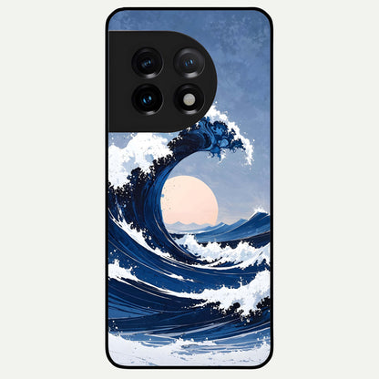 Rising Tide Power Glass Case For OnePlus 11 back cover – full design glossy printed glass finish