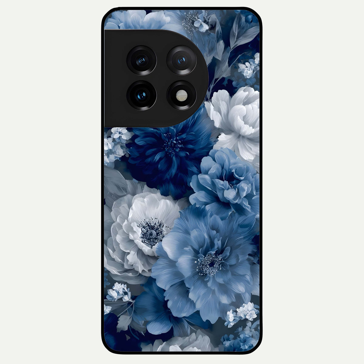  Royal Bloom Garden Glass Case For OnePlus 11 back cover – full design glossy printed glass finish