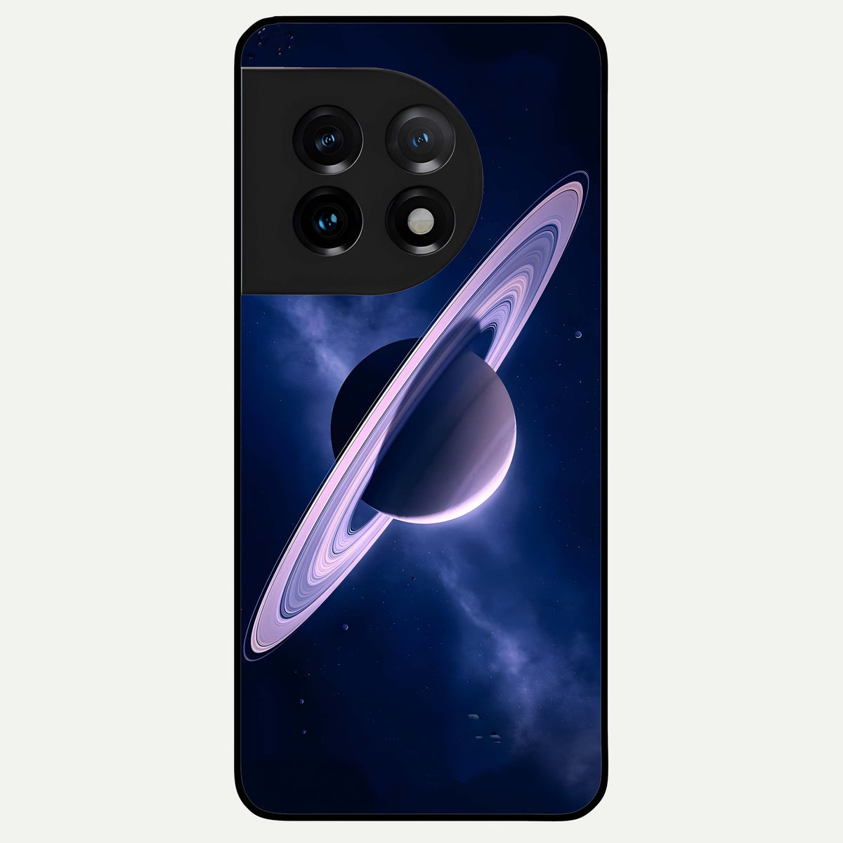  Saturn Ring Mystique Glass Case For OnePlus 11 back cover – full design glossy printed glass finish