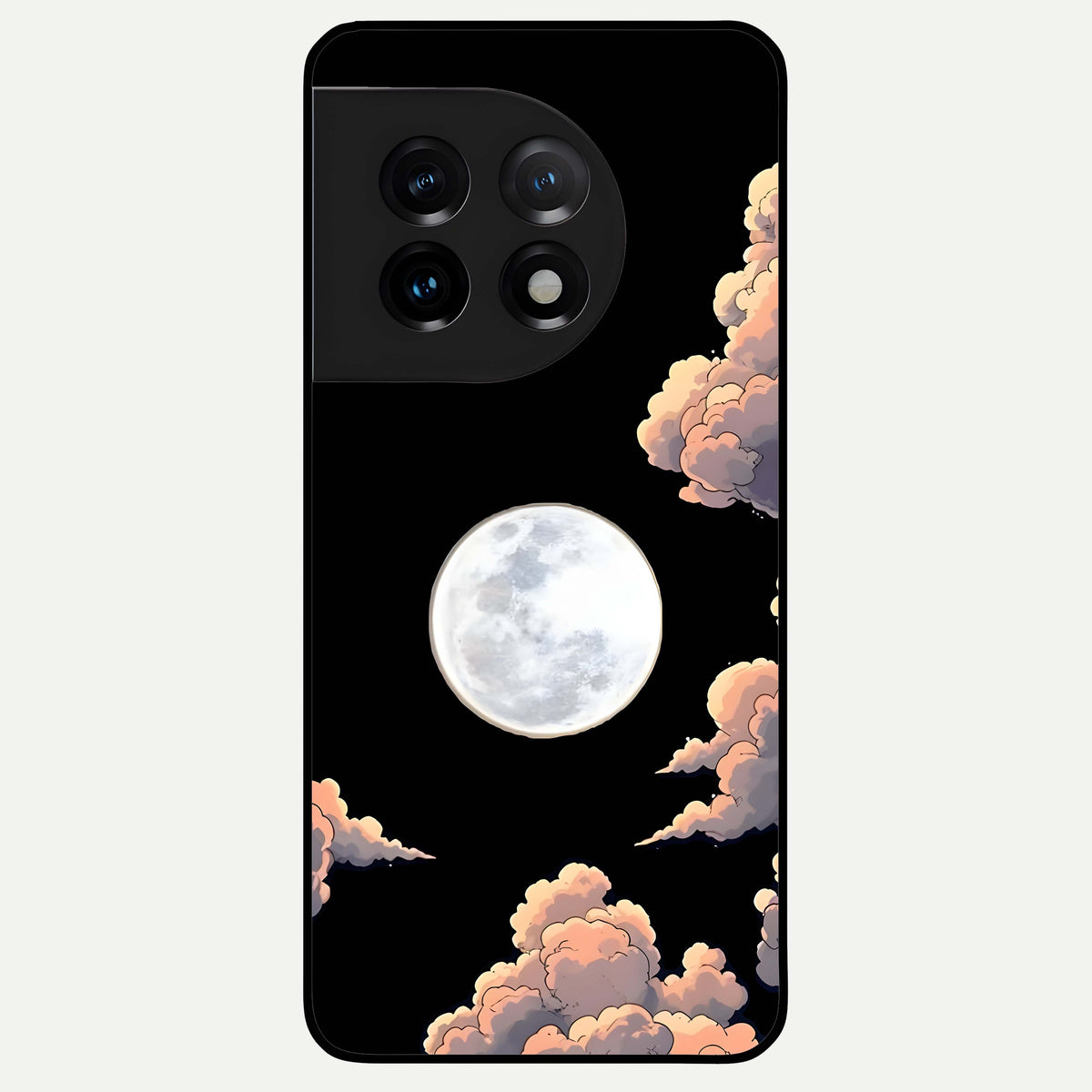  Shade Cloud Moon Glass Case For OnePlus 11 back cover – full design glossy printed glass finish