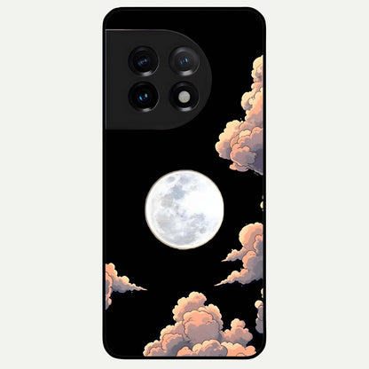  Shade Cloud Moon Glass Case For OnePlus 11 back cover – full design glossy printed glass finish