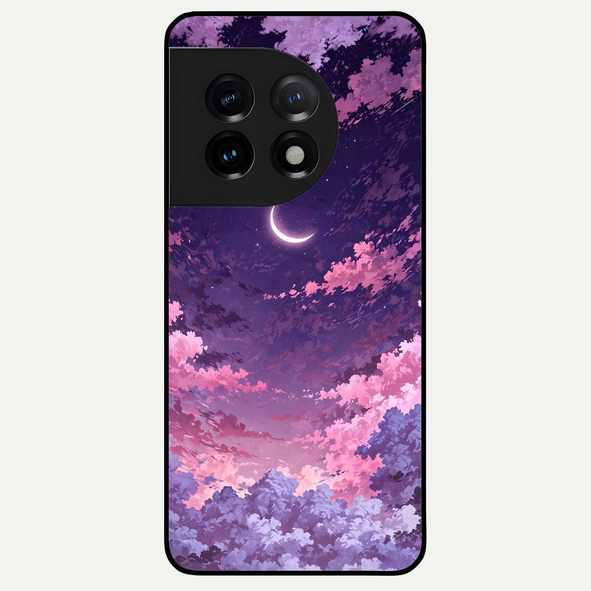  Sky Drift Clouds Glass Case For OnePlus 11 back cover – full design glossy printed glass finish