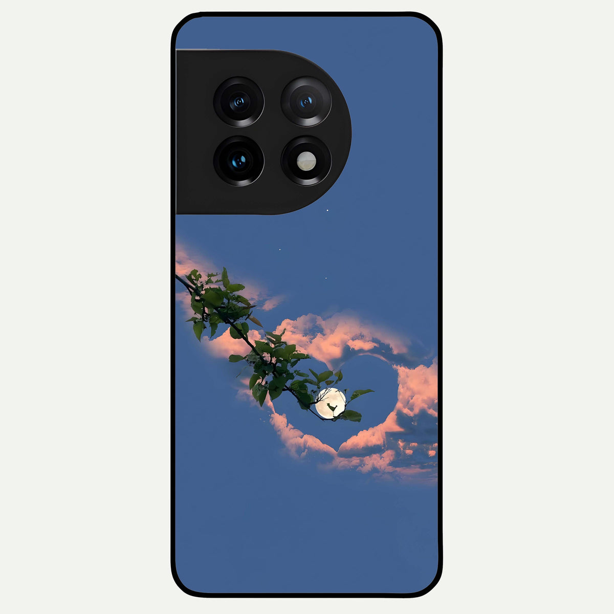  Sky Under Tree Glass Case For OnePlus 11 back cover – full design glossy printed glass finish
