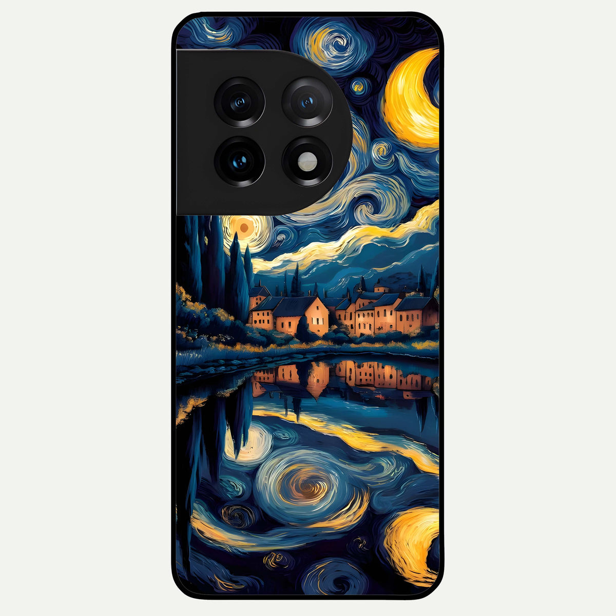  Starry Sky Serenity Glass Case For OnePlus 11 back cover – full design glossy printed glass finish