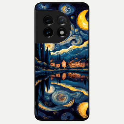  Starry Sky Serenity Glass Case For OnePlus 11 back cover – full design glossy printed glass finish