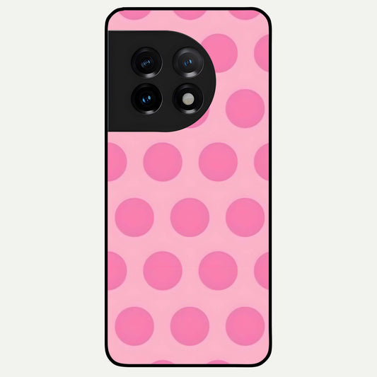  Sweet Dot Dreams Glass Case For OnePlus 11 back cover – full design glossy printed glass finish