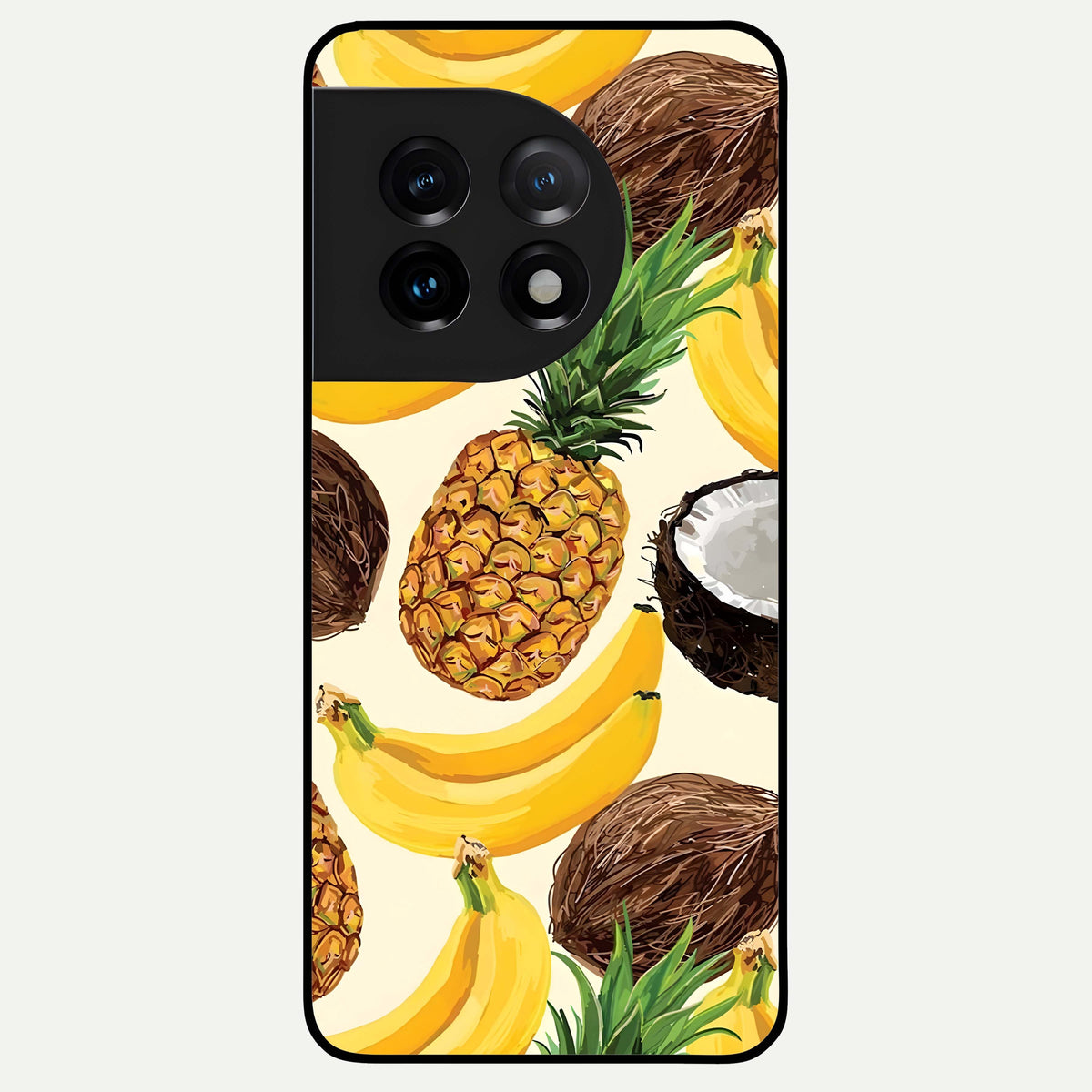  Tropical Fruit Mood Glass Case For OnePlus 11 back cover – full design glossy printed glass finish
