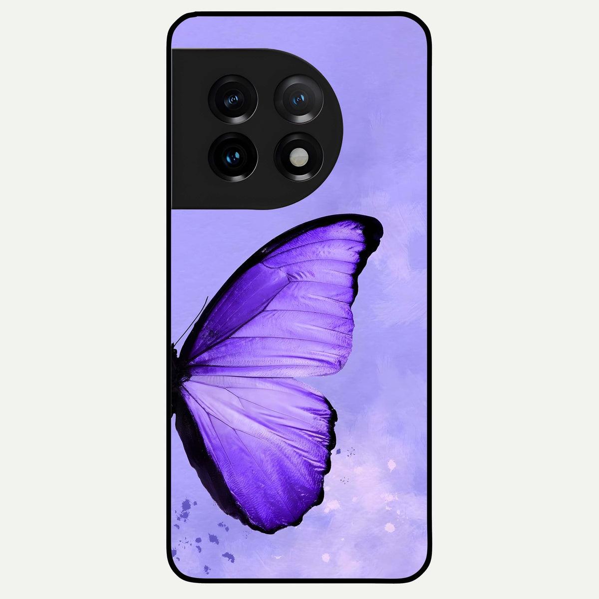  Violet Dream Wing Glass Case For OnePlus 11 back cover – full design glossy printed glass finish