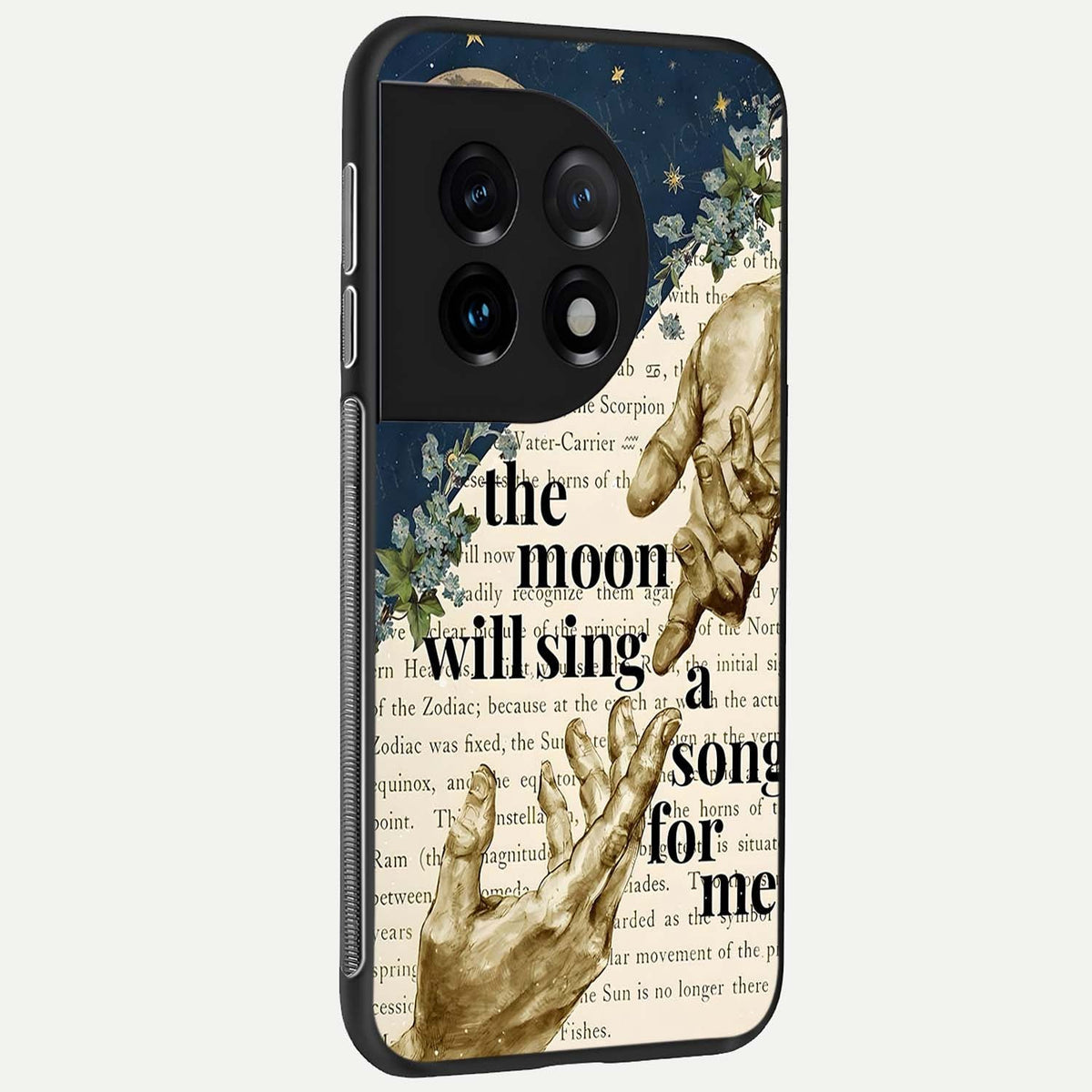  Aesthetic Divine back cover For OnePlus 11 slim fit glass case with vibrant aesthetic design