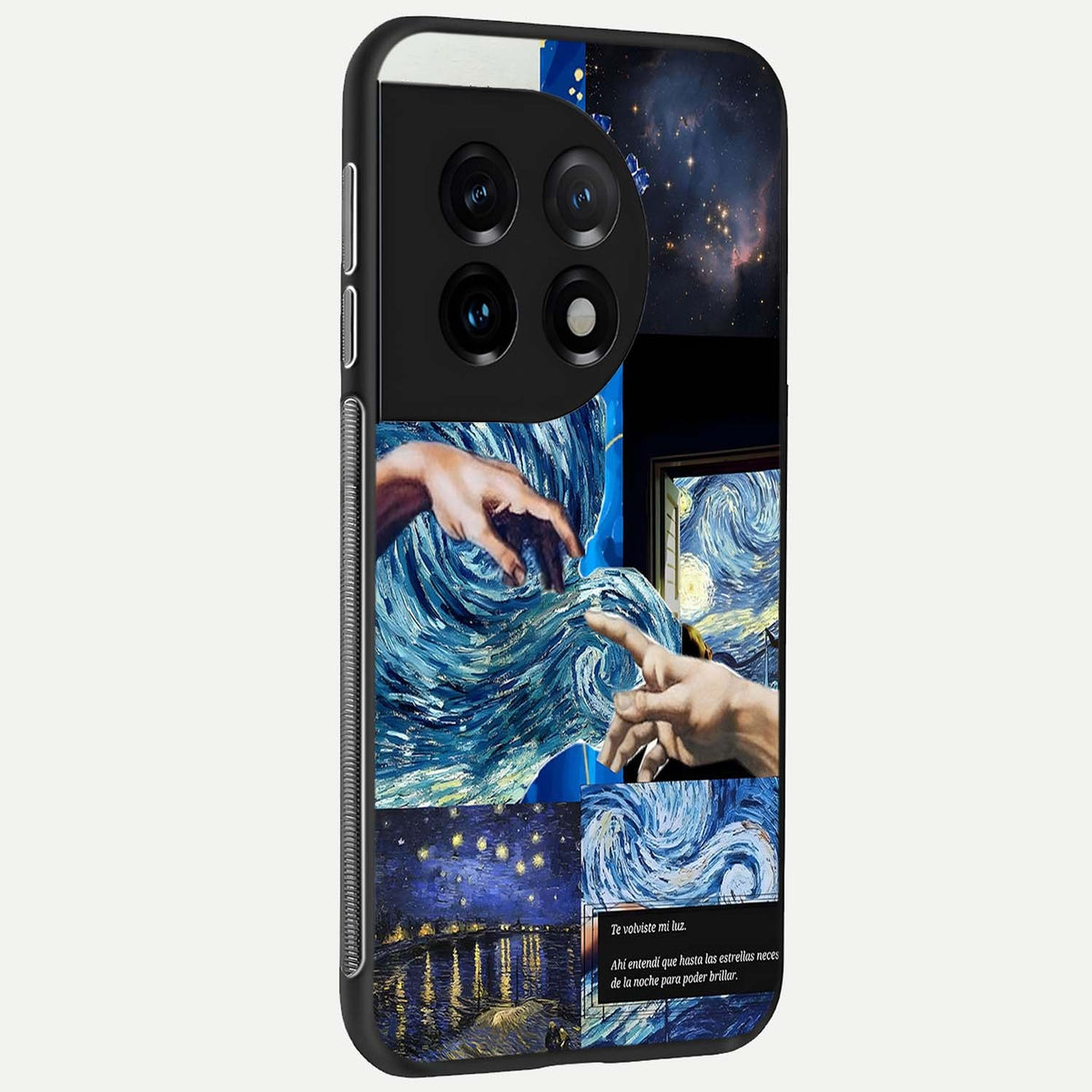  Aesthetic Vando Hands back cover For OnePlus 11 slim fit glass case with vibrant aesthetic design