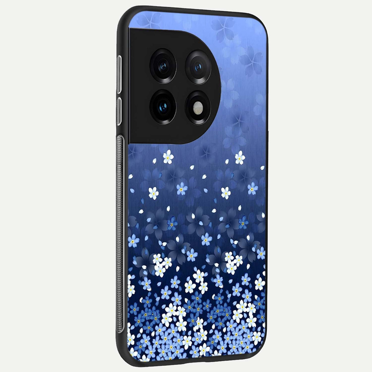  Blue Starry back cover For OnePlus 11 slim fit glass case with vibrant aesthetic design