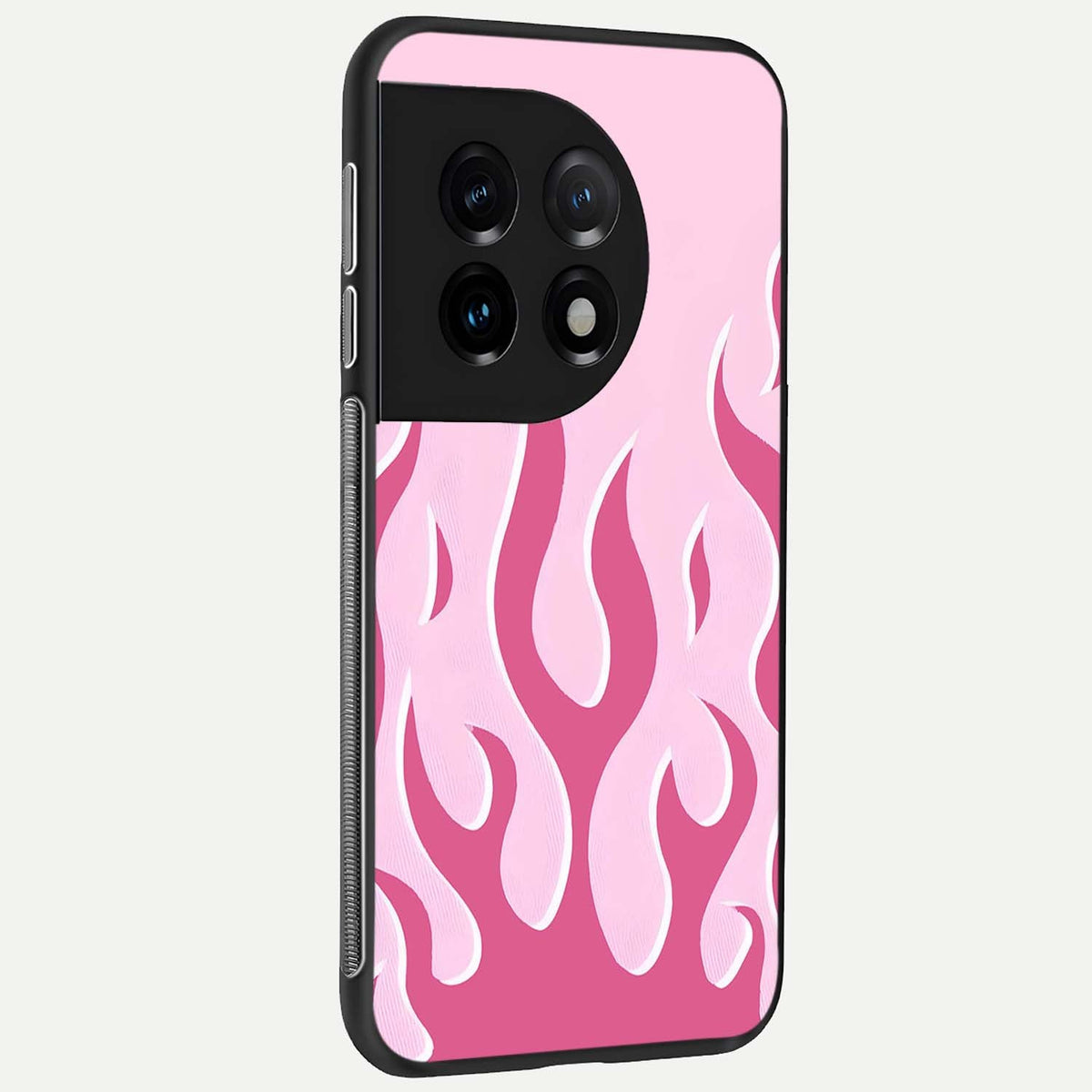  Blush Flame Energy back cover For OnePlus 11 slim fit glass case with vibrant aesthetic design
