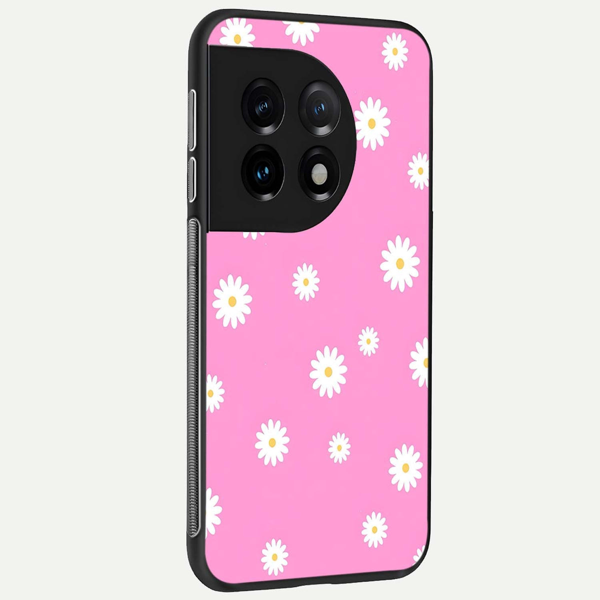  Bubblegum Daisy Pop back cover For OnePlus 11 slim fit glass case with vibrant aesthetic design