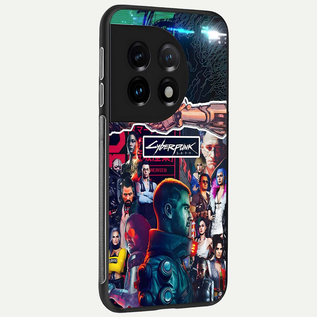  CYBERPUNK Legacy back cover For OnePlus 11 slim fit glass case with vibrant aesthetic design