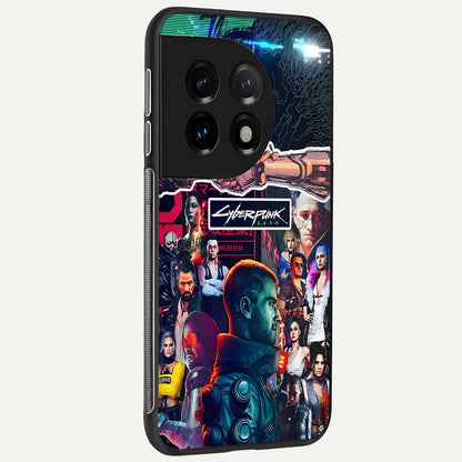  CYBERPUNK Legacy back cover For OnePlus 11 slim fit glass case with vibrant aesthetic design