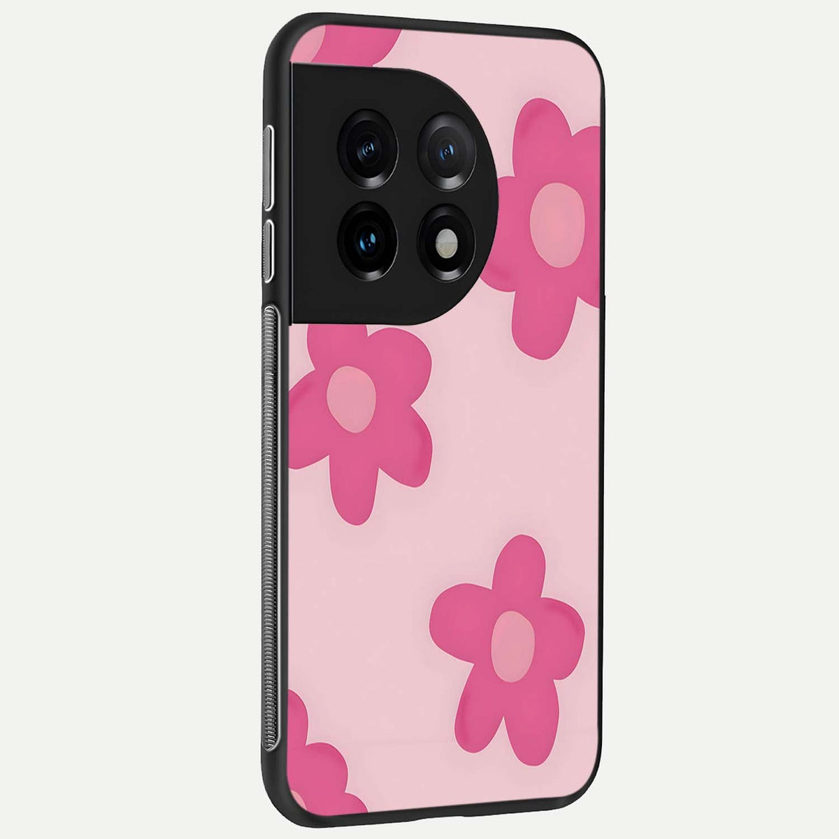  Candy Bloom Dreams back cover For OnePlus 11 slim fit glass case with vibrant aesthetic design