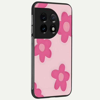  Candy Bloom Dreams back cover For OnePlus 11 slim fit glass case with vibrant aesthetic design