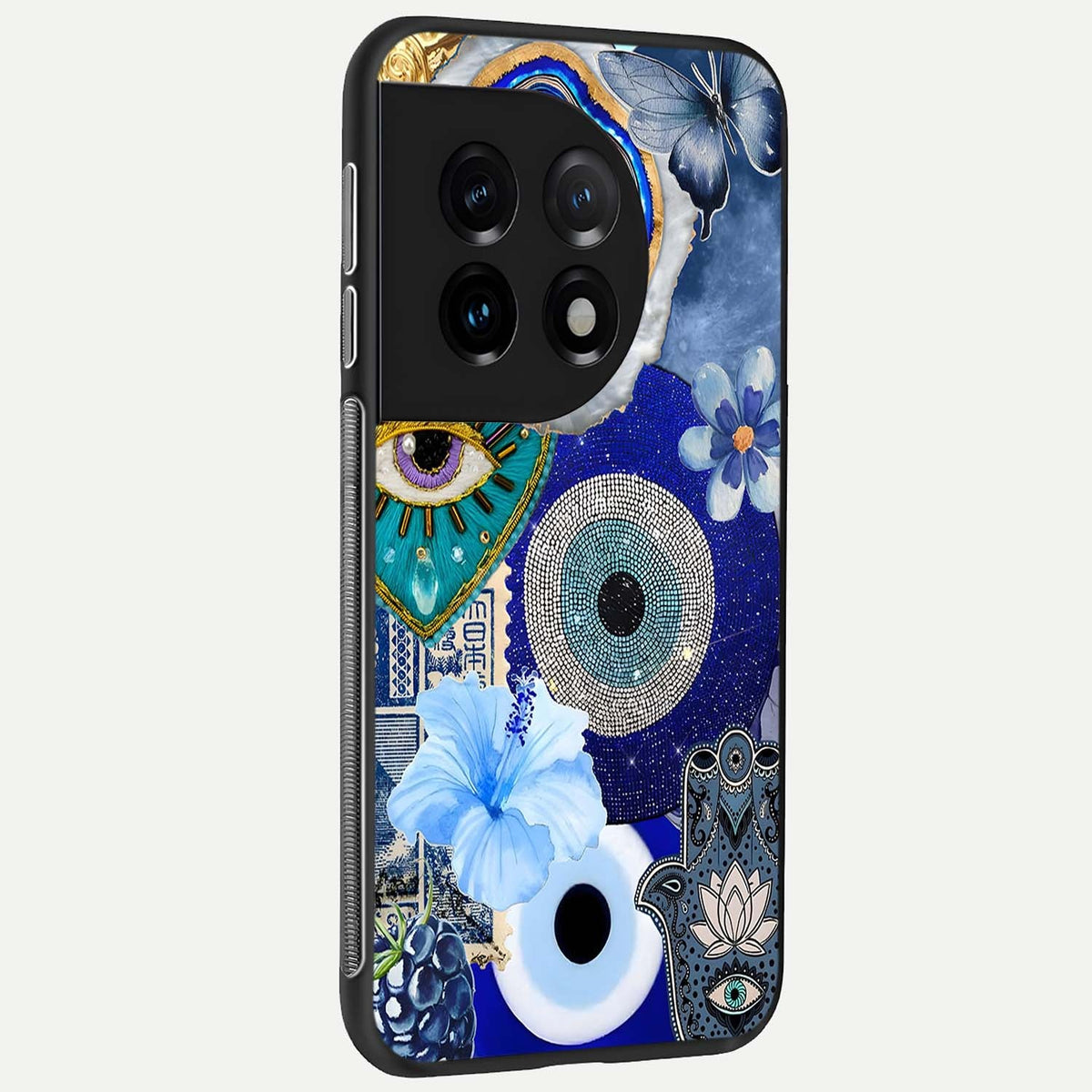  Celestial Blue Vision back cover For OnePlus 11 slim fit glass case with vibrant aesthetic design