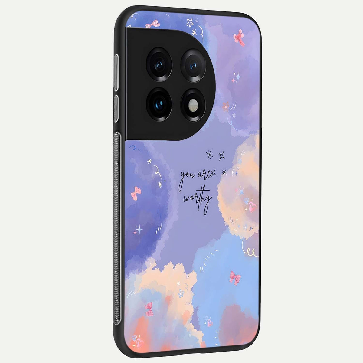  Celestial Cloud Magic back cover For OnePlus 11 slim fit glass case with vibrant aesthetic design