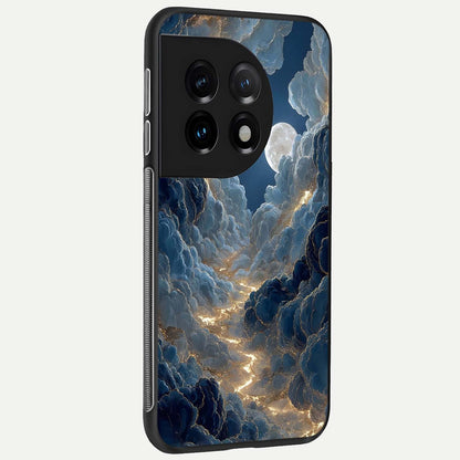  Celestial Cloud Road back cover For OnePlus 11 slim fit glass case with vibrant aesthetic design