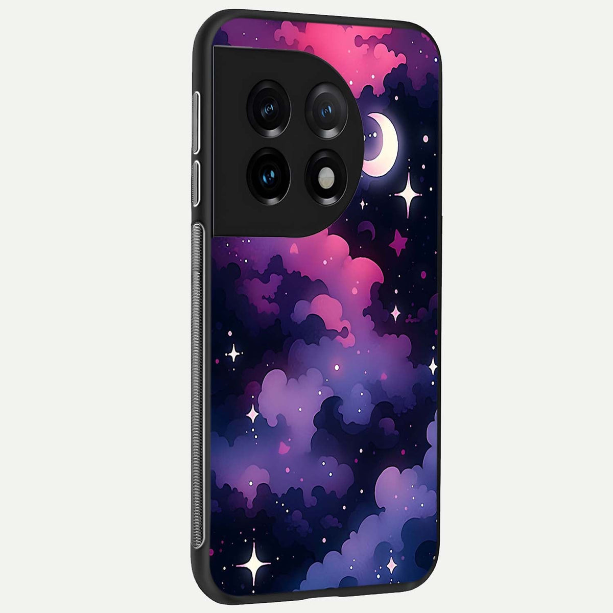  Celestial Moon Magic back cover For OnePlus 11 slim fit glass case with vibrant aesthetic design