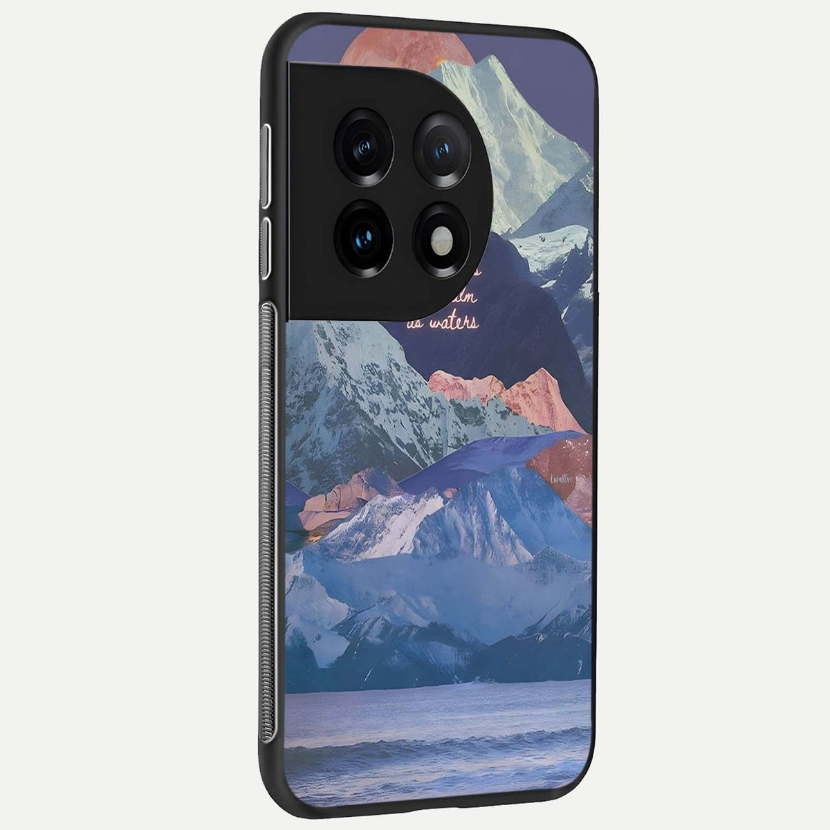  Celestial Mountain Calm back cover For OnePlus 11 slim fit glass case with vibrant aesthetic design