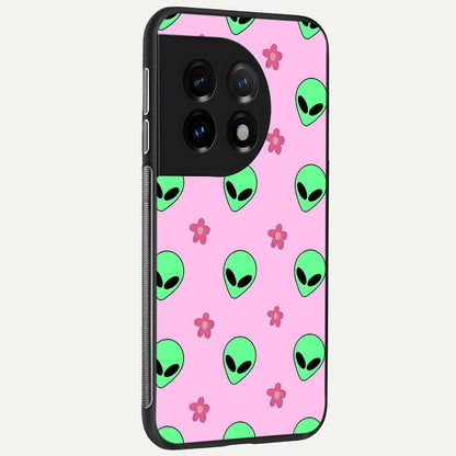  Cosmic Cute Crush back cover For OnePlus 11 slim fit glass case with vibrant aesthetic design